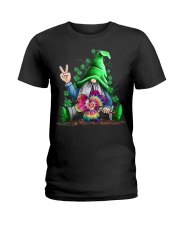 Hippie Gnomes T-Shirt Hippie Clover St Patrick's Ladies T-Shirt thumbnail
