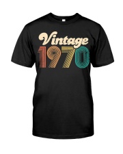 50th Birthday Gift - Vintage 1970 - Retro Bday 50 Classic T-Shirt thumbnail