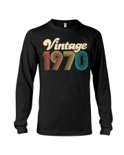50th Birthday Gift - Vintage 1970 - Retro Bday 50 Long Sleeve Tee thumbnail