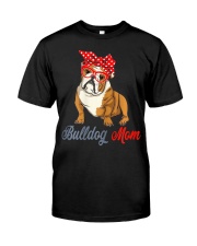 Womens Bulldog Mom Cute Bulldog With Sunglasses Premium Fit Mens Tee thumbnail