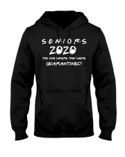 Class Of 2020 Graduation Senior Funny Quarantine Hooded Sweatshirt front