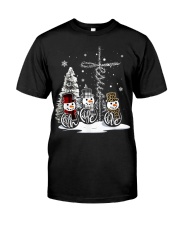 Faith Hope Love Hippie Peace Snowman Chistmas Premium Fit Mens Tee thumbnail