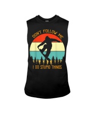 Don't follow me I do stupid things Snowboarding Sleeveless Tee thumbnail