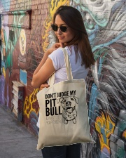 Don't Judge my Pitbull Tote Bag Tote Bag lifestyle-totebag-front-1