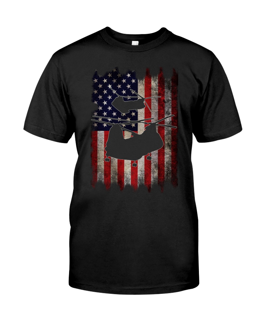 CH-46 and Flag Classic T-Shirt