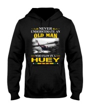 OLD MAN-WHO FLEW IN A HUEY Hooded Sweatshirt thumbnail