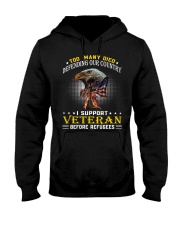 TOO MANY DIED-DEFENDING OUR COUNTRY- Hooded Sweatshirt thumbnail