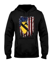 1St Cavalry Division American Flag Hooded Sweatshirt thumbnail