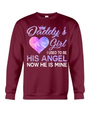 Daddys girl i used to be his angel Crewneck Sweatshirt tile