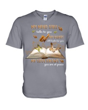 My mind still talks to you V-Neck T-Shirt tile