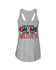 Lets Stay Enjoy The Holidays Shirt Ladies Flowy Tank tile