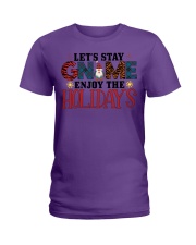 Lets Stay Enjoy The Holidays Shirt Ladies T-Shirt tile