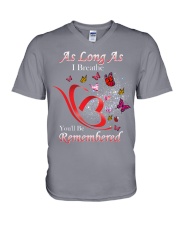 As long as i breathe V-Neck T-Shirt tile