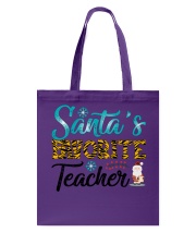 Santas Favourite Teacher Shirt Tote Bag tile