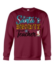 Santas Favourite Teacher Shirt Crewneck Sweatshirt tile