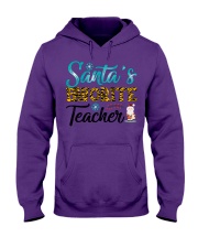 Santas Favourite Teacher Shirt Hooded Sweatshirt tile