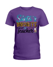 Santas Favourite Teacher Shirt Ladies T-Shirt tile