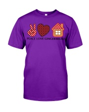 Peace Love Gingerbread For Christmas Shirt Classic T-Shirt tile