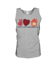 Peace Love Gingerbread For Christmas Shirt Unisex Tank tile