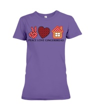 Peace Love Gingerbread For Christmas Shirt Premium Fit Ladies Tee tile