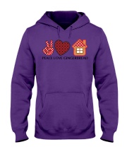 Peace Love Gingerbread For Christmas Shirt Hooded Sweatshirt tile