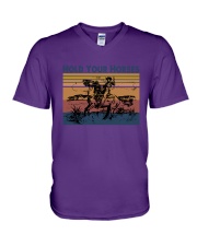 Hold Your Horses V-Neck T-Shirt tile