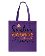 Santas Favourite Nurse Shirt Tote Bag tile