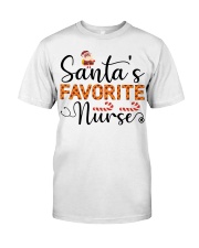 Santas Favourite Nurse Shirt Classic T-Shirt front