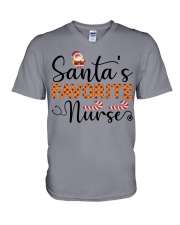 Santas Favourite Nurse Shirt V-Neck T-Shirt tile