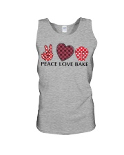 Peace Love Bake For Christmas Shirt Unisex Tank tile