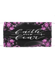 Faith over fear flower Cloth face mask front
