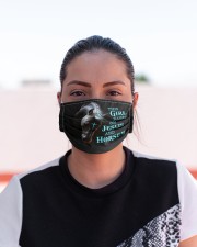 LH Horse This Girl Runs Cloth face mask aos-face-mask-lifestyle-03
