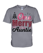 One Merry Auntie Shirt V-Neck T-Shirt tile