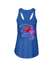 My Heart Lives In Heaven Ladies Flowy Tank tile