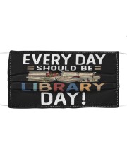 Every Day Library Day Cloth face mask front