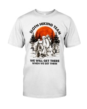 Sloth Hiking Team Classic T-Shirt thumbnail