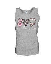 Peace love nursing Unisex Tank tile