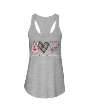 Peace love nursing Ladies Flowy Tank tile