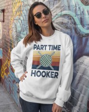 Part time hooker Crewneck Sweatshirt lifestyle-unisex-sweatshirt-front-3