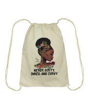 Nerdy dirty Drawstring Bag tile