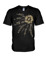 You are my sunshine V-Neck T-Shirt tile