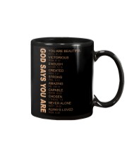 God says you are Mug tile