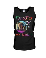 Stay out of my bubble Unisex Tank tile