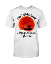 Can't work today my hand are in a cast Classic T-Shirt tile