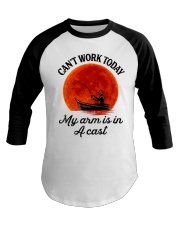 Can't work today my hand are in a cast Baseball Tee tile