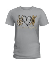 Peace Love Kayaking Ladies T-Shirt tile