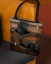 Horse Leather Pattern Print All-over Tote aos-all-over-tote-lifestyle-front-02