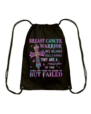 Breast cancer warrior Drawstring Bag tile