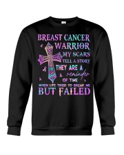 Breast cancer warrior Crewneck Sweatshirt front