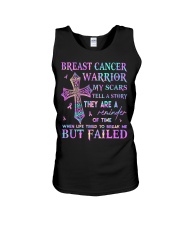 Breast cancer warrior Unisex Tank tile